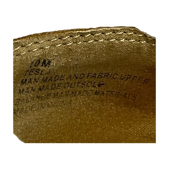 Rampage Tesla Women's Tan Stacked Cuban Heel Perforated Ankle Bootie Size US 10M - Picture 6 of 8